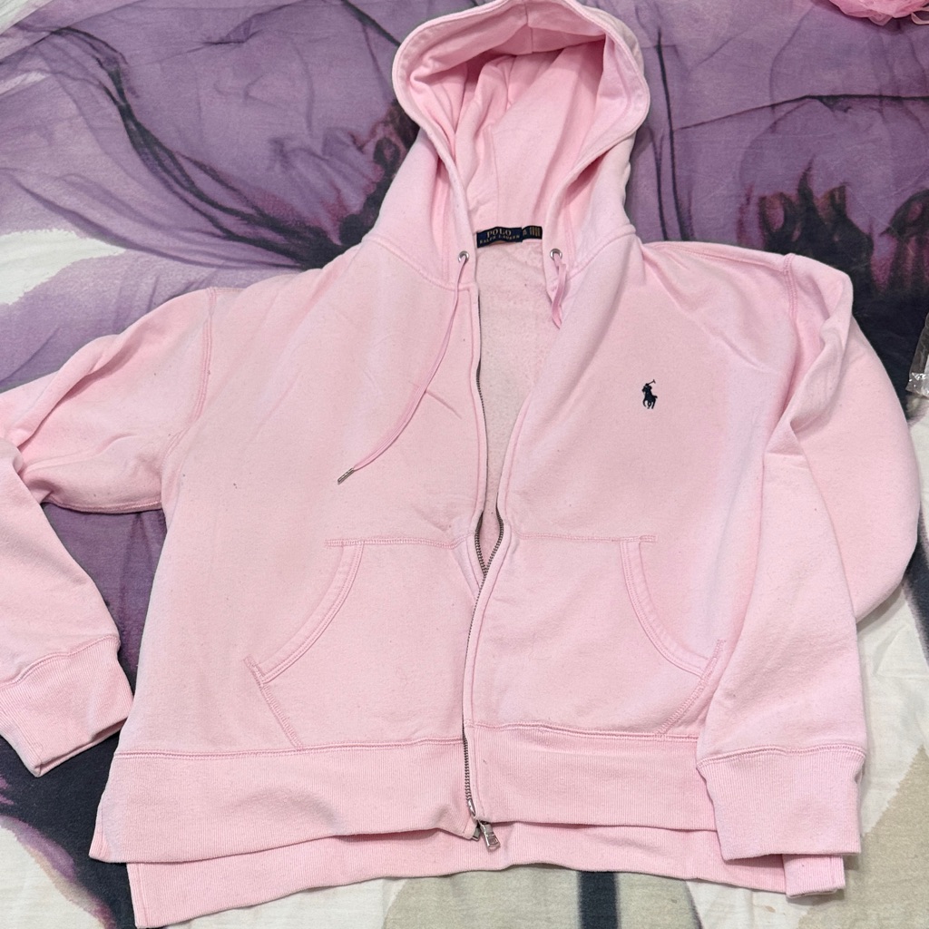Polo By Ralph Lauren Pink Hoodie Jacket